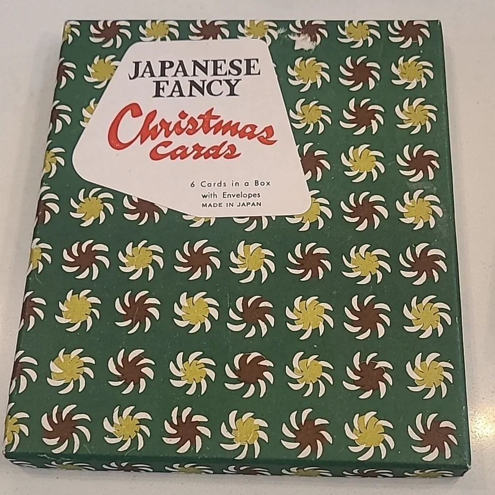 Vintage Japanese Christmas Cards New in Box.